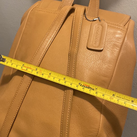 Vintage Coach Legacy West Hampton Tan Leather  Backpack 9827 Brown Women's - Picture 12 of 17